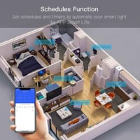Jinvoo WiFi Okos Fali Kapcsoló - 1/2/3 Gombos Érintésvezérlés, Távirányítás Telefonról, Alexa/Google Home Kompatibilis, Időzítő Funkcióval,  3