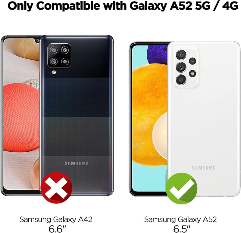 Samsung Galaxy A52 Tok - 3db Színes Ultra Vékony TPU Védőtok (Kék, Sárga, Zöld)