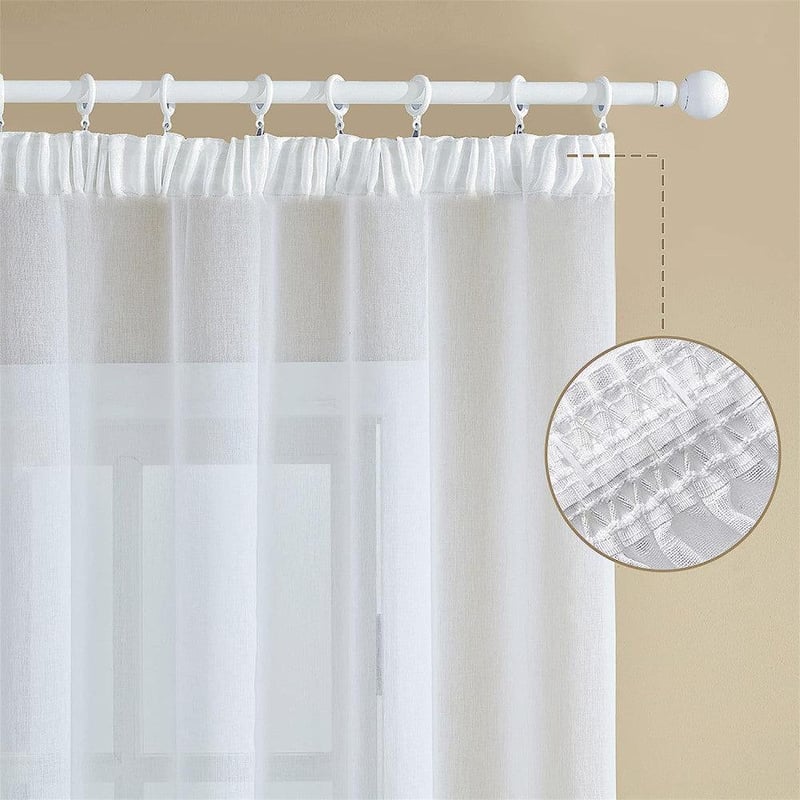 Topfinel vászonhatású függöny, 2 db, 225x140 cm, nappali ablakdekoráció