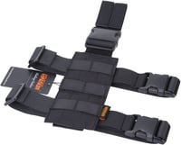 EXCELLENT ELITE SPANKER Taktikai Combtok Állítható Platform Molle Rendszerű Univerzális Táska Bal/Jobb Lábra Fekete Cordura Nylon 1