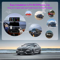 NUOTIAN 10,26" Vezeték Nélküli CarPlay Autós Kijelző, Bluetooth 5.3, 4K Menetrögzítő + 1080P Tolatókamera, GPS Navigáció, 64GB TF, FM 7