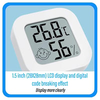 RUIZHI 3 db-os Mini Digitális Hőmérő és Páramérő LCD Kijelzővel - Otthoni és Irodai Légkondicionáláshoz 8
