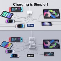 Zomvan 100W USB-C Gyorstöltő 6 Portos - 3 USB-C és 3 USB-A Töltőállomás iPhone 16/15/14, Samsung S24/S23, iPad és Okostelefonok Számára

AI: 8