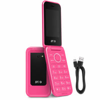 SPC Wild Basic 4G kétképernyős kinyitható mobiltelefon SOS — hibás, alkatrésznek: nem tölt és nem kapcsol be (állapot: lásd a 2. képet) 1