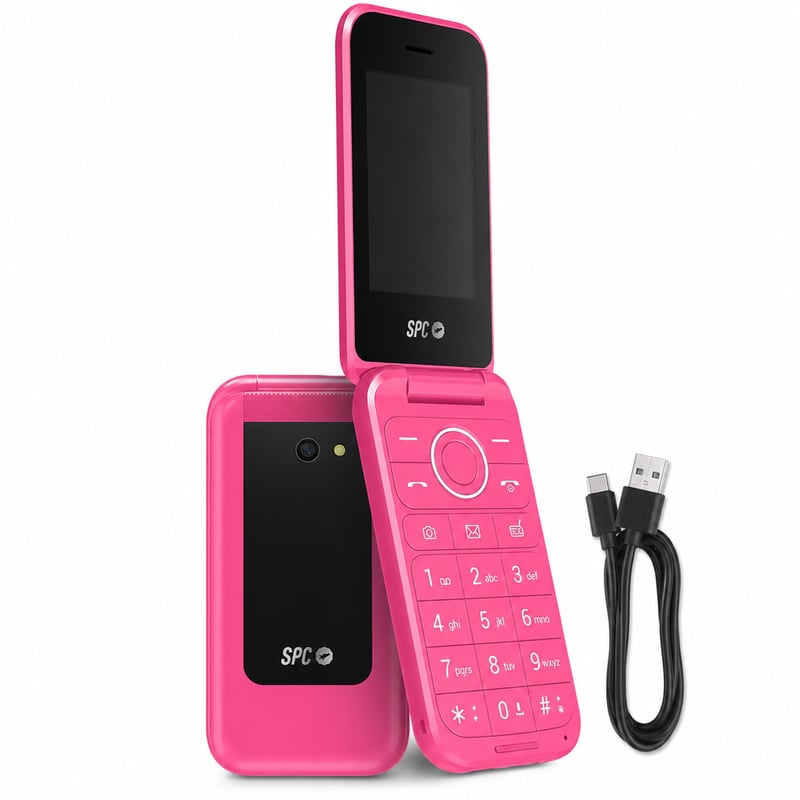 SPC Wild Basic 4G kétképernyős kinyitható mobiltelefon SOS — hibás, alkatrésznek: nem tölt és nem kapcsol be (állapot: lásd a 2. képet)