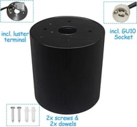 KYOTECH Forgatható Fekete LED Fali Lámpa GU10 Foglalattal 3