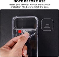 Apple iPhone 11 Pro Rózsaszín Arany Tok Csúsztatható Kameravédővel 5