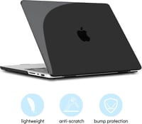 MacBook Pro 16" 2023/2021 ultravékony védőtok + billentyűzetvédő, kristályfekete - TECOOL 3