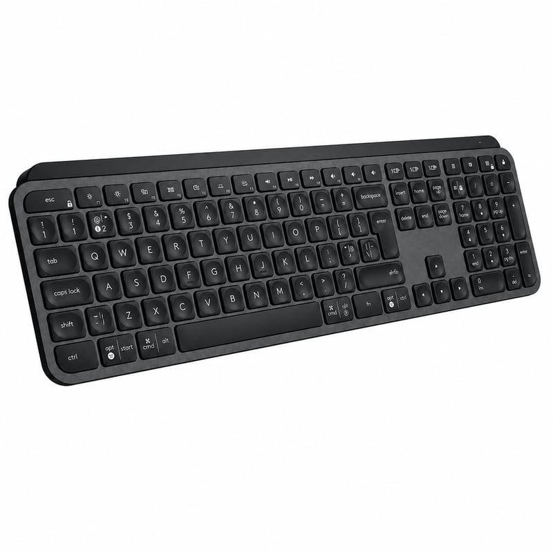 Bežična tipkovnica Logitech MX Keys Advanced, Bluetooth, s pozadinskim osvjetljenjem — prodaje se bez USB prijamnika (stanje: vidi 2. sliku)