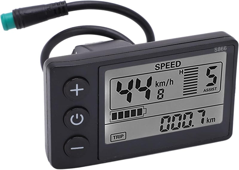 BAFANG S866 LCD kijelző elektromos kerékpárhoz, vízálló, 24V/36V/48V
