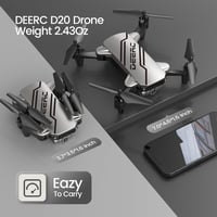DEERC D20 Mini Drón 720P HD Kamerával, Összecsukható, Hangvezérelt, Gyerekeknek és Felnőtteknek 9