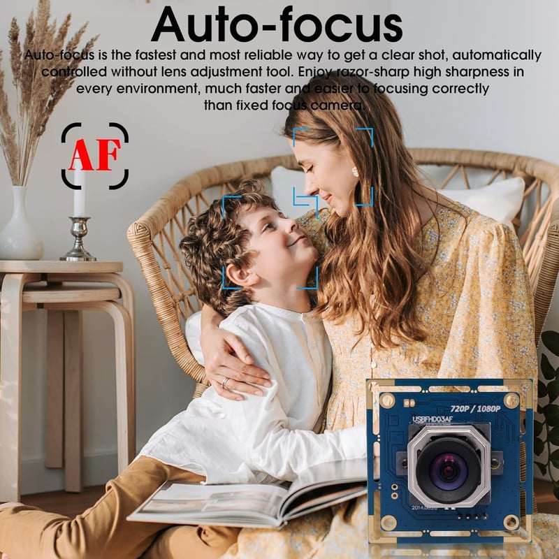 Autofókuszos 2MP HD USB Kameramodul Széles Látószöggel