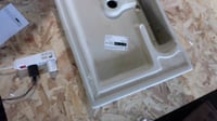 Keramické umývadlo vidaXL s otvorom na batériu, 76x42,5x14,5 cm – biele 2