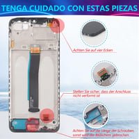 RongZy Xiaomi Redmi 10C LCD Kijelző és Érintőképernyő Csere Keret Szerelőkészlettel - Fekete, Kompatibilis 220333QAG/QBI/QNY/QL Modellekkel 4