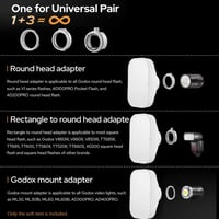 Godox ML-CS1625 Diffúziós Sátor Szett 3 Adapterrel - Kompatibilis V1, V860III, ML30, ML60, AD100PRO, AD200PRO, AD300PRO Vakukkal - Stúdió Fo 4