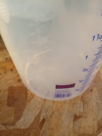 hünersdorff Mérőkanna 2 L, Polipropilén (PP), Törésálló, Mosogatógépben Mosható, Nyitott Fogantyú, Kék Skála, Átlátszó 4