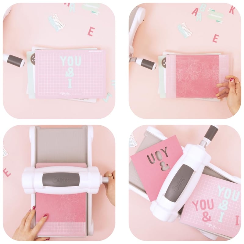 Sizzix Big Shot rózsaszín mágneses vágóalátét, 22,5x15,5 cm