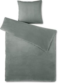 Aqua-Textil Feelwell Thermo Polár Ágynemű - Szürke Mikroszálas Lepedő és Párnahuzat Cipzárral, 155x220 cm, Géppel Mosható 1