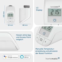 Homematic IP okos fűtőtest termosztát - Alexa és Google kompatibilis, energiatakarékos 3