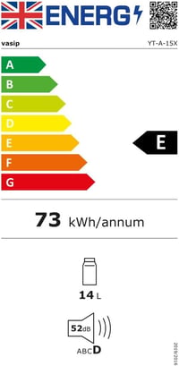 Vasip 15L Mini Hűtőszekrény - Hordozható Hűtő-Fűtő Funkció, 220V/12V, Otthonra, Irodába, Kempingezéshez és Autóba, 2 Polccal, Fekete 20