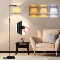 Weilim Állólámpa Nappali Szobába - 170 cm Dimmelhető LED Olvasólámpa Lámpaernyővel, 9W E27 Izzóval, Fokozatmentes Fényerő, 3 Színhőmérséklet 1
