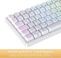RK Royal Kludge RK84 kompakt TKL mechanikus gamer billentyűzet, barna kapcsolók, RGB 7