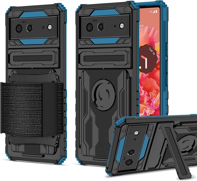 Pixel 6 Pro Ütésálló Sportos Kék Telefontok MingWei