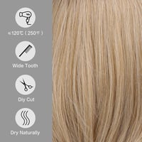 HAIRCUBE Rövid Egyenes Bob Paróka Frufruval - Hőálló Szintetikus Műhaj 6