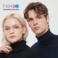 Firmoo Olvasószemüveg Kék Fény Szűrővel - Unisex TR90 Négyzetes Keret, Átlátszó, Szemfáradtság Elleni Védelem, UV Blokkoló, Számítógépes Sze 3