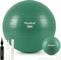 PhysKcal Fitness Labda Szett - 55 cm Tornalabda és 23 cm Pilates Labda, Csúszásgátló Ülőlabda, Egyensúlyozó Labda Jógához, Otthoni Edzéshez, 1