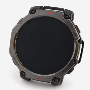 Ceas inteligent de exterior Amazfit T-Rex 3 Pro 48 mm, AMOLED cu safir, ramă din titan, GPS dual-band, 25 de zile — uzură pronunțată, margini zgâriate (outlet)