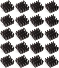 Easycargo 20 darabos Fekete Anodizált Alumínium Hűtőborda, GPU, VRAM VGA VRAM RAM hűtéshez (14mmx14mmx7mm) 1