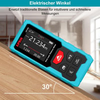 Kiprim LD120S Lézeres Távolságmérő 120m Hatótávval - Elektronikus Vízmértékkel, Pitagorasz Funkcióval, Kettős Lézerrel - Építkezéshez, Felúj 6