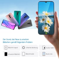 RongZy LCD Kijelző és Érintőképernyő Xiaomi Redmi 9 M2004J19G M2004J19C Telefonhoz - Fekete Csereképernyő Szerelő Eszközökkel 6
