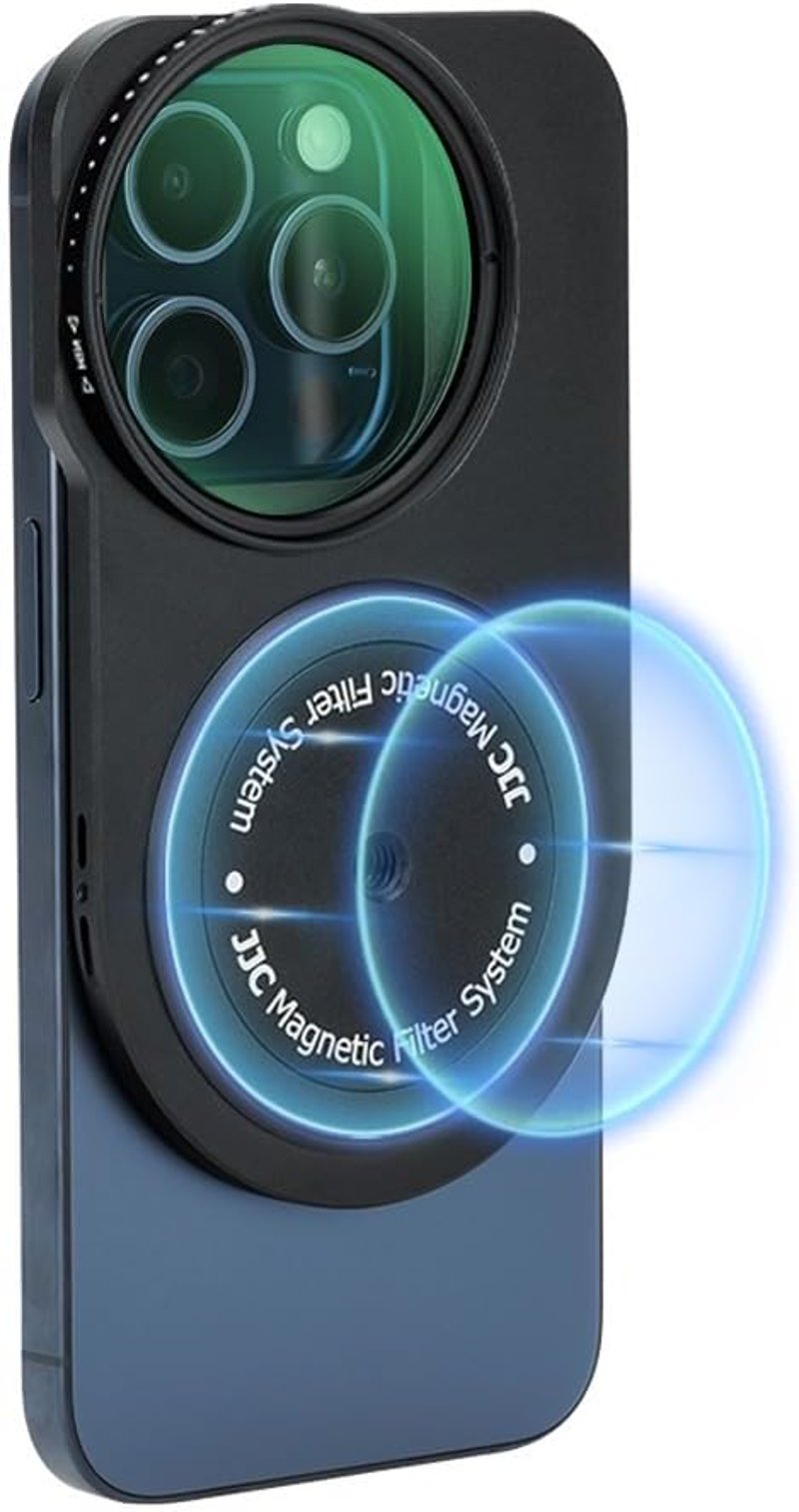 JJC mágneses szűrőtartó iPhone 15/14/13 Pro-hoz, 49mm-es szűrőkhöz, MagSafe kompatibilis