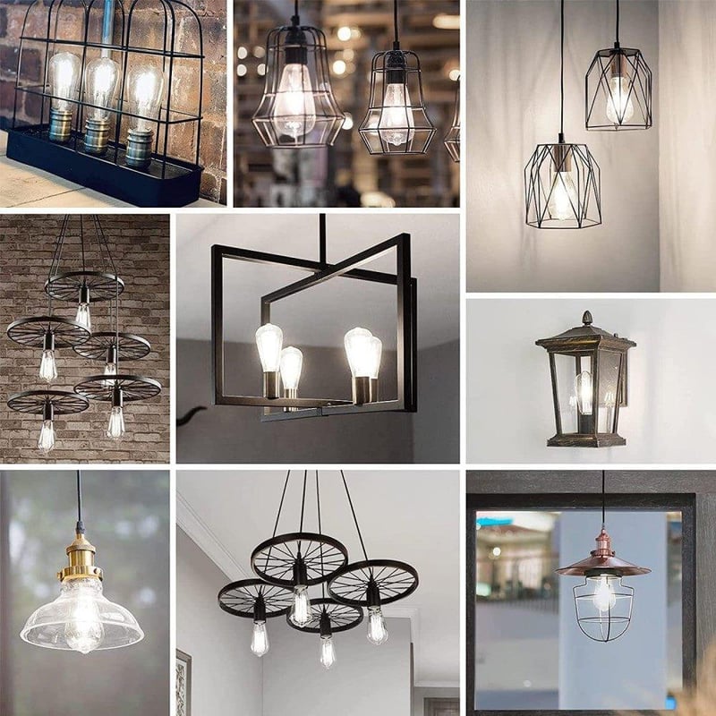 Aiwerttes E27 LED Retro Dekor Izzó 6W Hideg Fehér 6 db-os Csomag 600LM