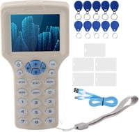 VBESTLIFE RFID másoló és NFC kártyaíró készülék 10 frekvenciával, kulcskártyákkal 1