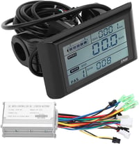 Fyearfly E-kerékpár vezérlő szett - 36V/48V LCD kijelzővel, 22,2 mm kormányra 1