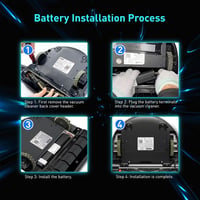 melasta 14,4V 6500mAh Lítium-ion Akkumulátor Neato Botvac D3 D4 D5 D6 D7 Robotporszívókhoz, 945-0225 Sorozathoz Kompatibilis Csereakku 9
