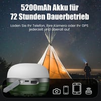 Tölthető RGB LED kempinglámpa 5200mAh, 6 fényerő, mágnessel - Túrázáshoz 5