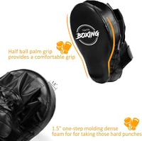 Valleycomfy Fekete Boxkesztyű és Ütőpárna Szett Küzdősportokhoz 6