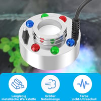 FITNATE Nagy Teljesítményű Ködgép 50W - 1500ml/h Párásító 6 LED Világítással Kerti Tóhoz, Sziklakerthez, Halloween Dekorációhoz, 2,5m Kábell 7