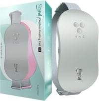 Slimpal Vezeték Nélküli Menstruációs Melegítőöv - USB Tölthető Hőpárna Vibrációval, Hordozható Görcsoldó Derékpánt, Szürke 1