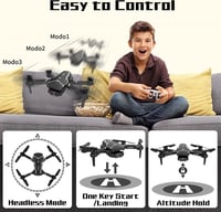 FAKJANK X19 Mini Drón 720P Dupla Kamerával, 20 Perces Repülési Idővel, WiFi FPV, Összecsukható, Gyerekeknek és Felnőtteknek, Egyérintéses Ir 8