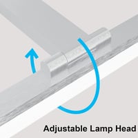 Klighten LED Tükör Világítás 24W - 80cm Ezüst Fürdőszobai Lámpa IP44 Vízálló 6000K Hideg Fehér 1170LM 180° Forgatható Fali Tükörlámpa 3
