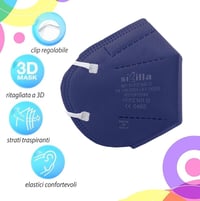 Rotoform FFP2 Maszk 5 Réteg Szűrés 50 db Színes CE2233 6