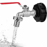Robinet pentru rezervor IBC HOTUT, 3/4 inch, adaptor S60x6, alamă, 1000 litri — fără conector de furtun și adaptor (stare: vezi a 2-a imagine) 1