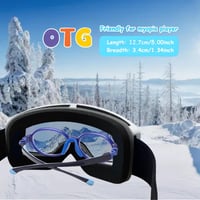 EXP VISION Gyerek Síszemüveg - Kék, Páramentes, 100% UV Védelemmel, Szemüveg Felett Viselhető, Sisakkompatibilis Snowboard Szemüveg 2-14 Éve 6