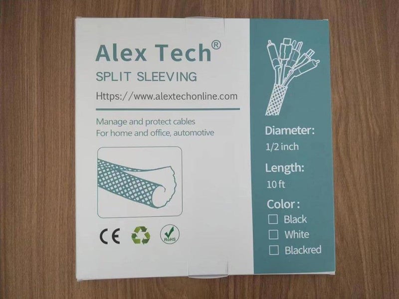 Alex Tech 2,4 méteres kábelrendező burkolat PC-hez, 13 mm átmérővel