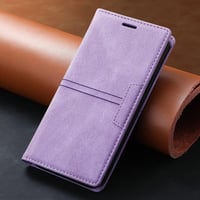 iPhone 13 Pro Max Lila Bőr Pénztárcatartó Tok Kártyatartóval és Állvánnyal 6
